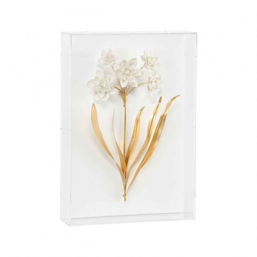Chelsea House Porcelain Flower D - White