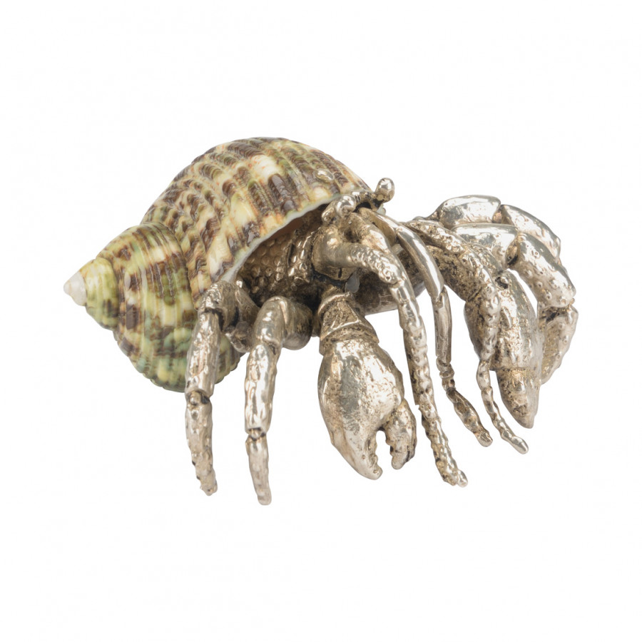 Chelsea House - Hermit Crab Paperweight in Silver Plated