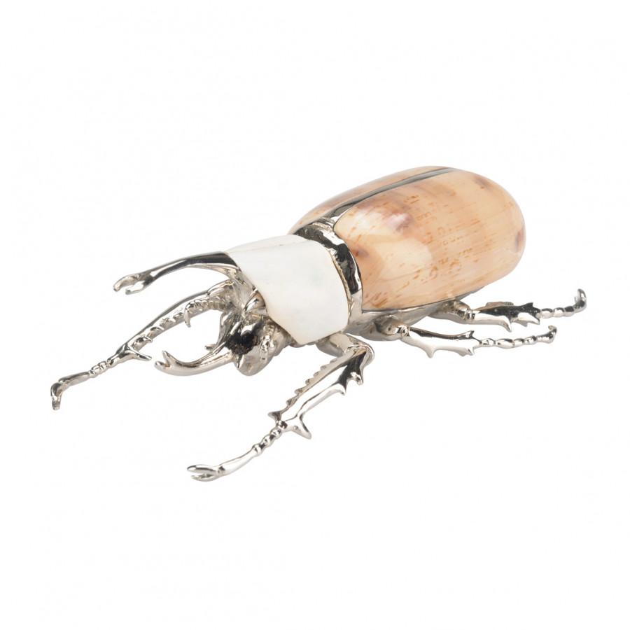 Chelsea House - Beetle Paperweight in Silver Plated
