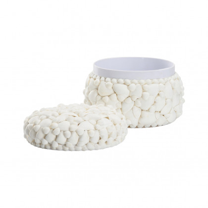 Chelsea House - Round Shell Box in White