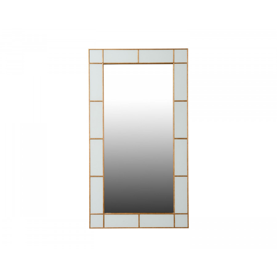 Chelsea House - Herman Hesse Mirror in Gold Leaf/Gray/Clear