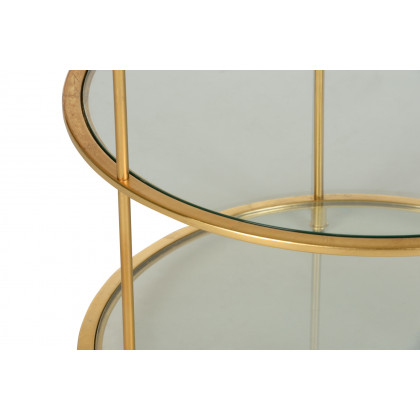Chelsea House - Regal Side Table in Gold Leaf