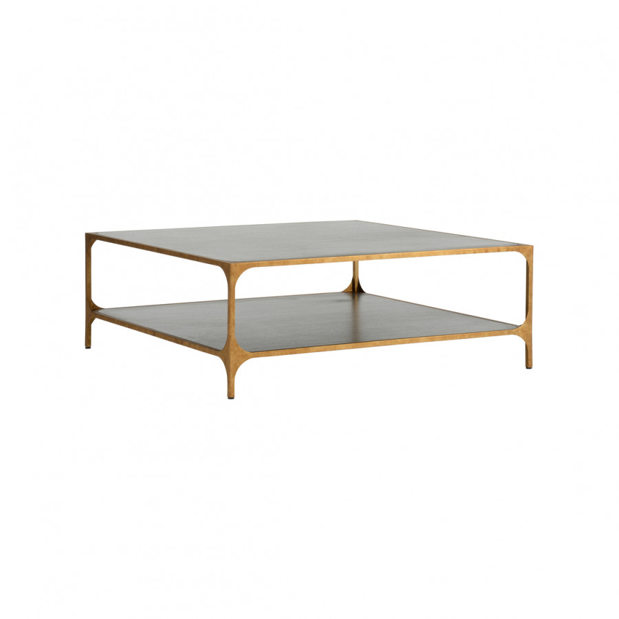 Chelsea House - Herman Coffee Table in Gold Leaf/Black