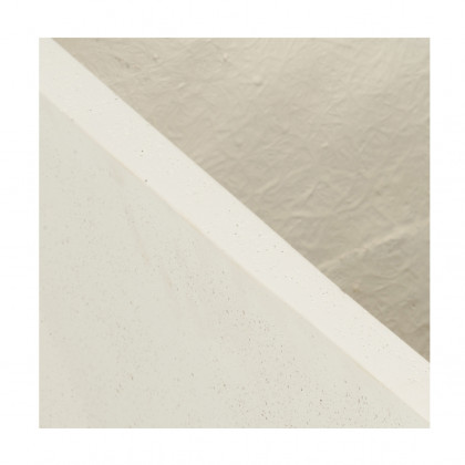 Chelsea House - Stonecast Square Planter in White/Gold
