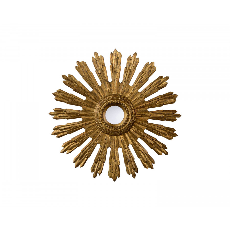 Chelsea House - Aurora Mirror in Antique Gold/Convex/Clear