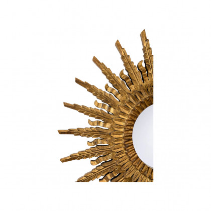 Chelsea House - Aurora Mirror in Antique Gold/Convex/Clear