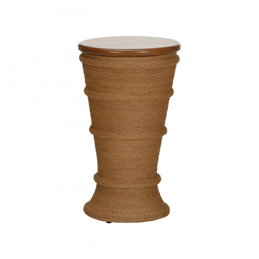 Chelsea House - Manilla Rope Side Table in Brown