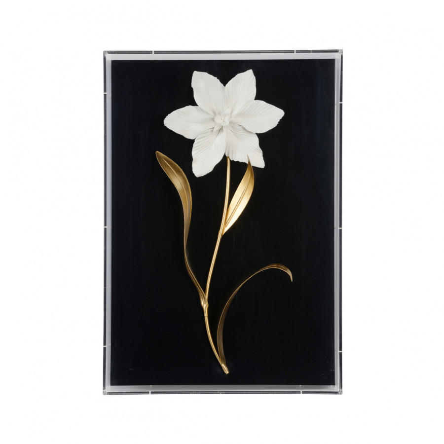 Chelsea House Porcelain Flower A - Black