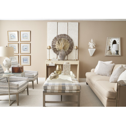Chelsea House - Sand Piper IV with White Mat in Antique Gold