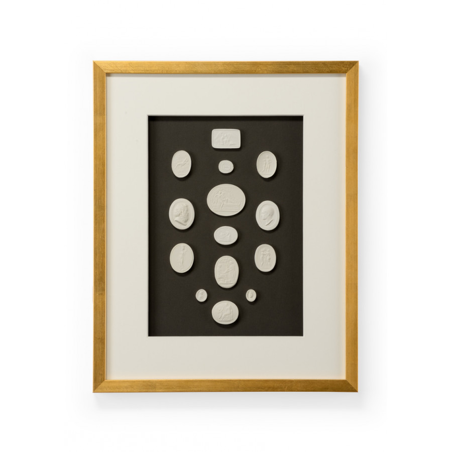 Chelsea House - The Grand Tour Intaglios I in Multi-Color