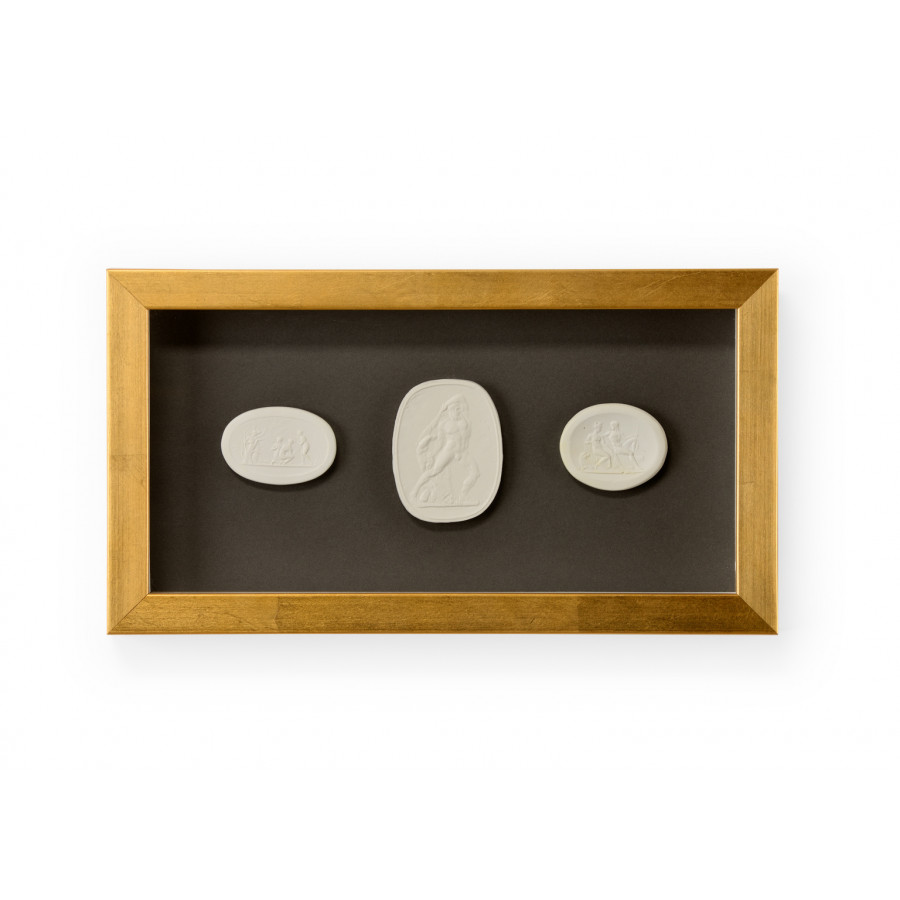 Chelsea House - Small Intaglio Shadowbox I in Multi-Color