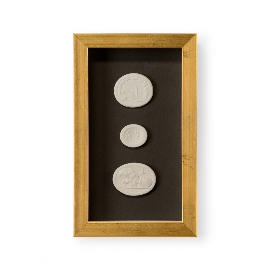 Chelsea House - Small Intaglio Shadowbox III in Multi-Color