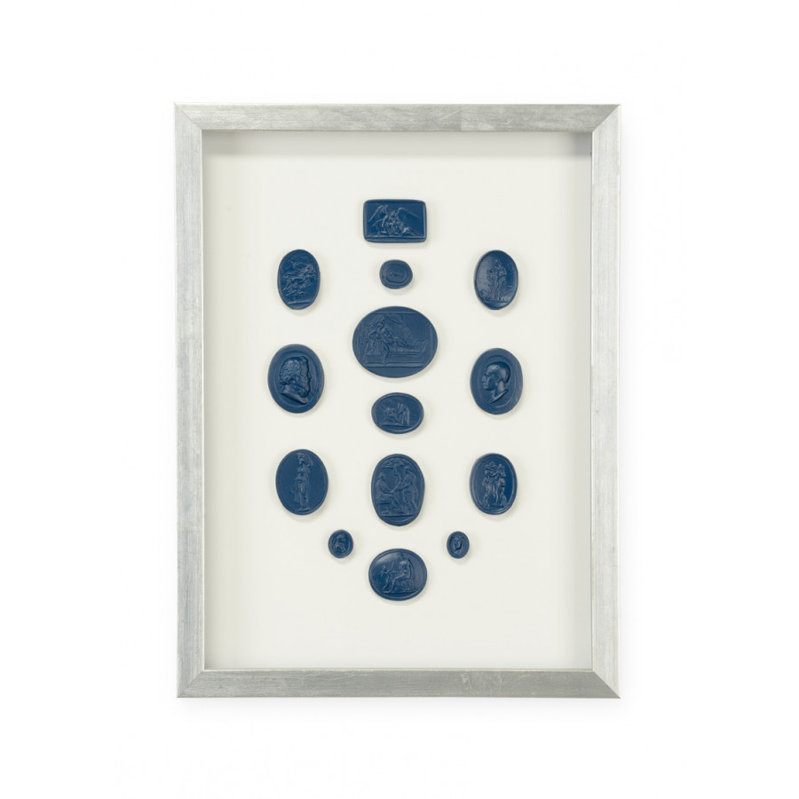 Chelsea House - Intaglios In Blue I in Multi-Color