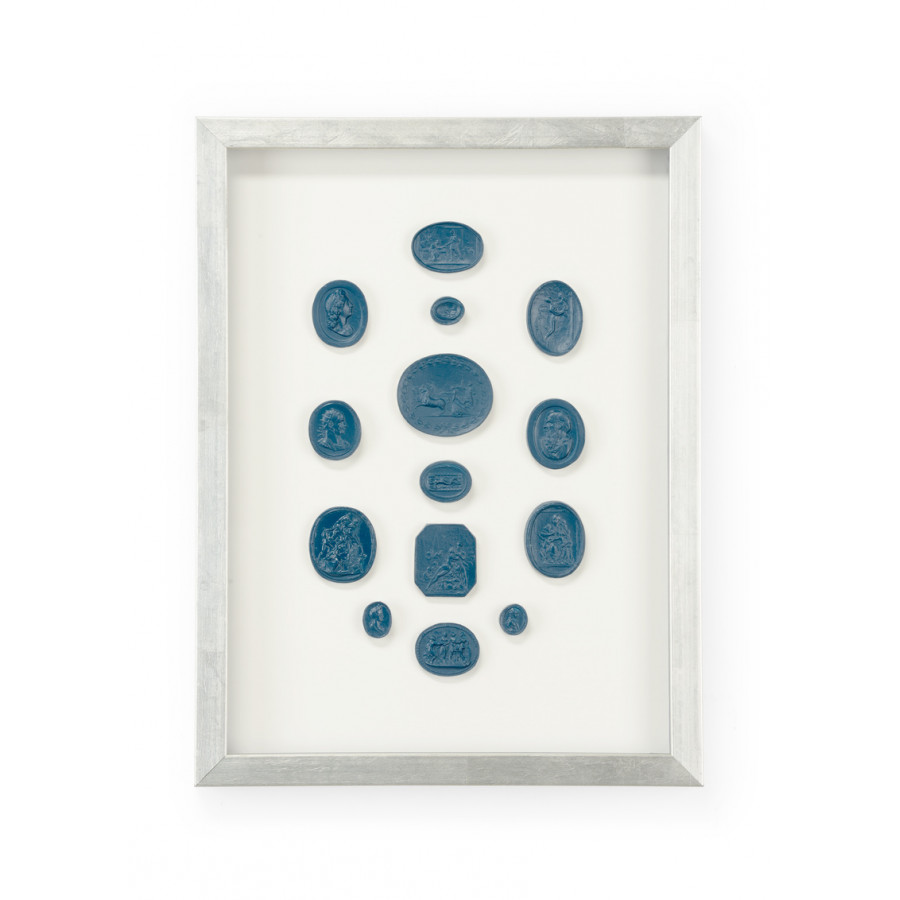 Chelsea House - Intaglios In Blue II in Multi-Color