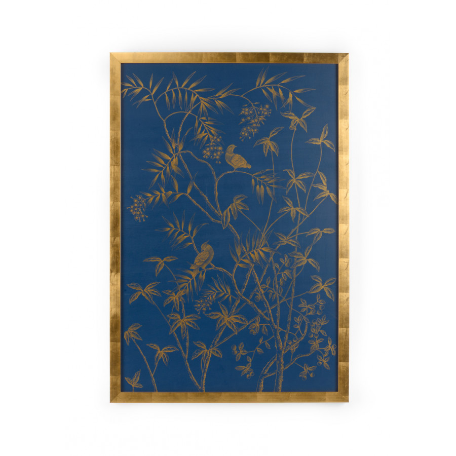 Chelsea House - Gold Buckhead Panel On Blue A