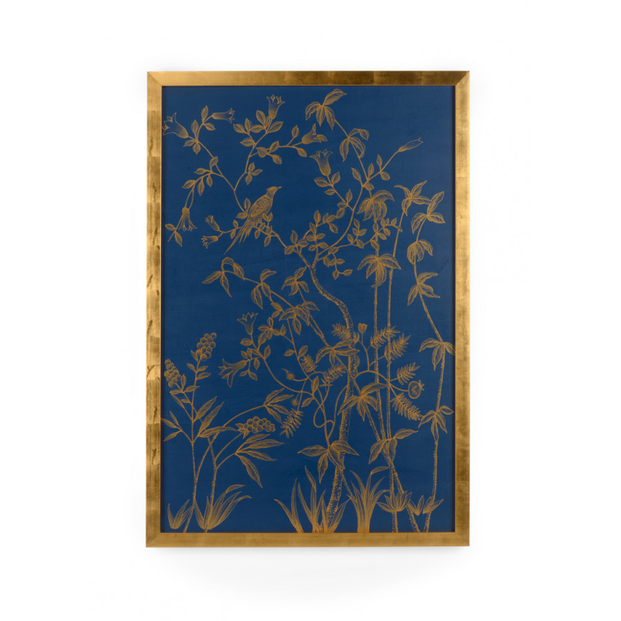 Chelsea House - Gold Buckhead Panel On Blue B