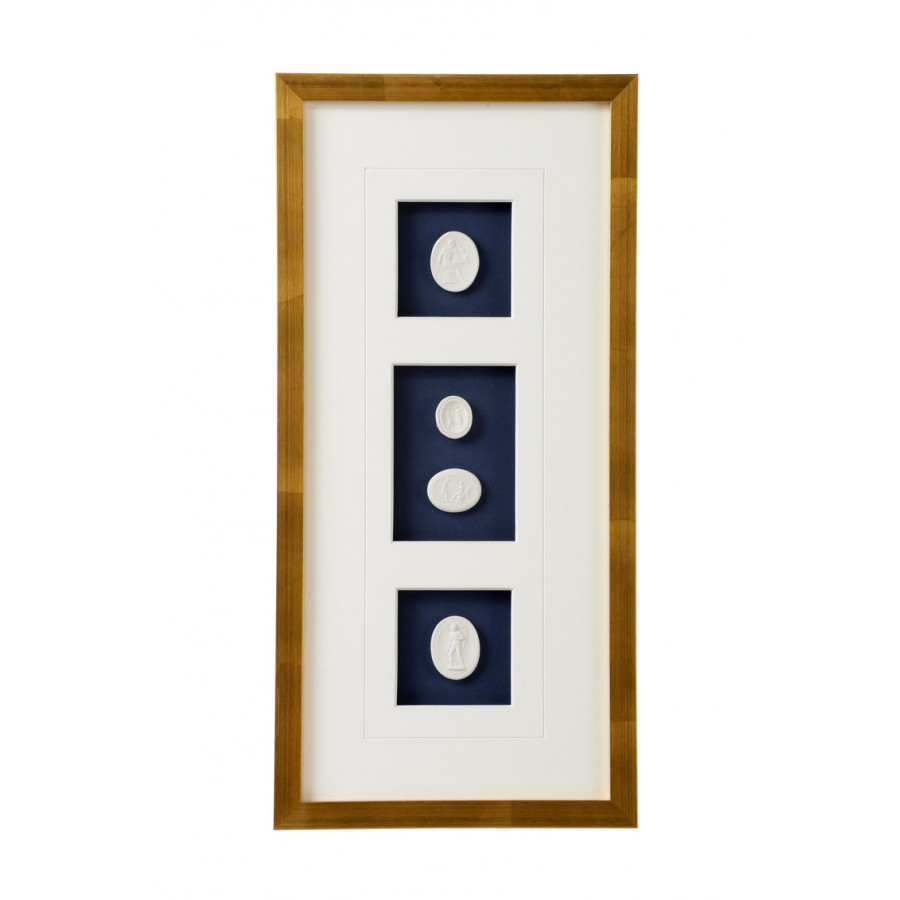 Chelsea House - Intaglios On Navy I in Multi-Color