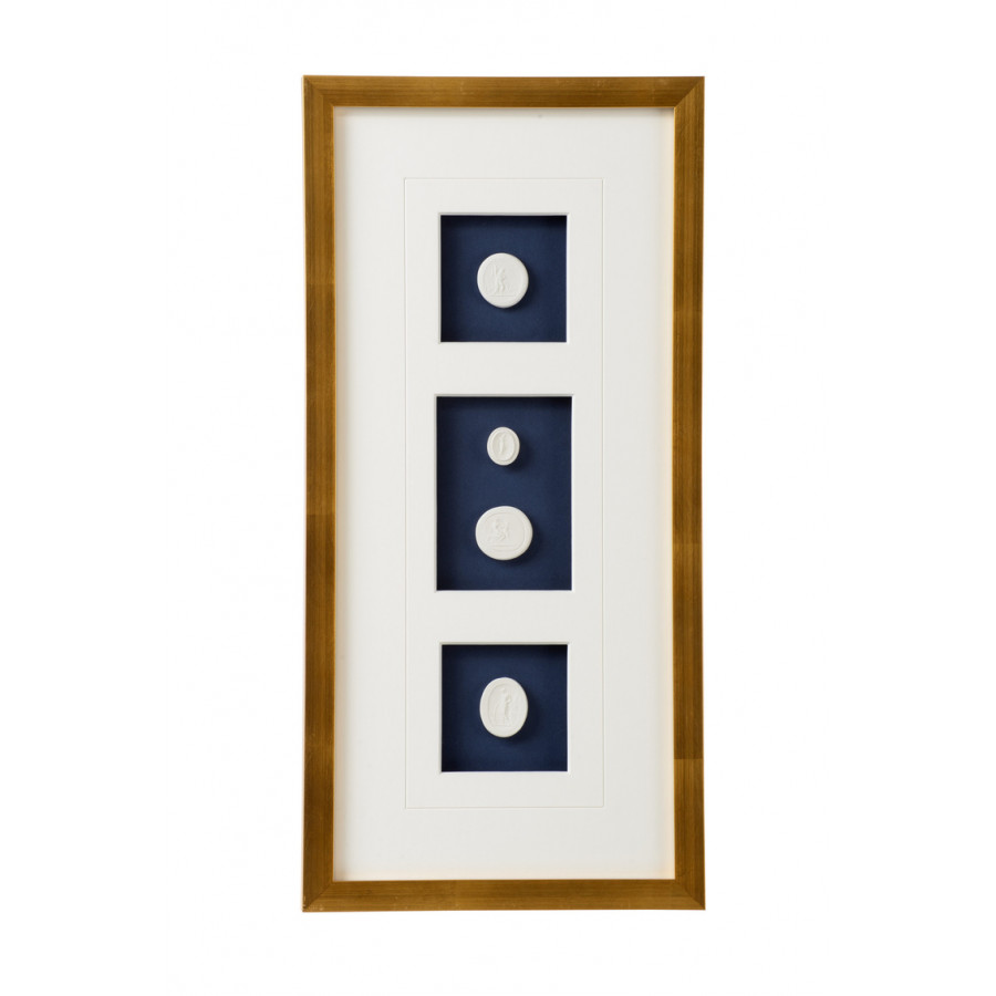 Chelsea House - Intaglios On Navy III in Multi-Color