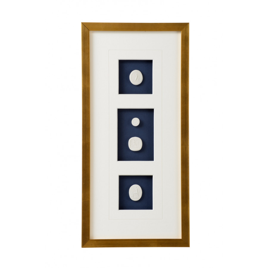Chelsea House - Intaglios On Navy IV in Multi-Color