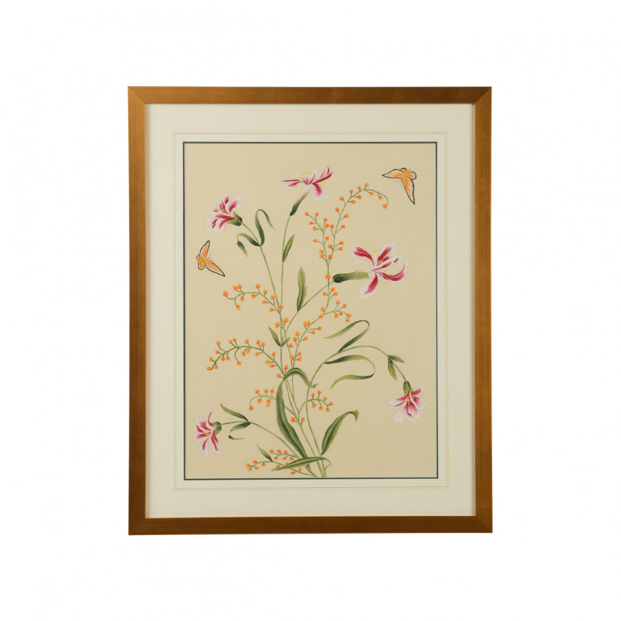Chelsea House - Garden Surprise in Watercolor on Silk