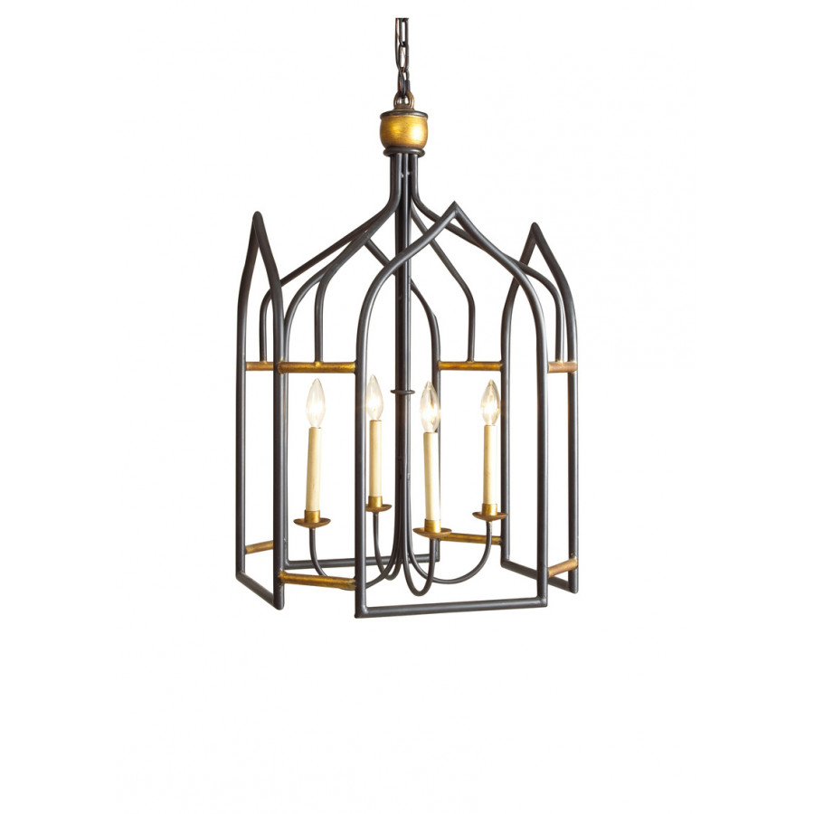 Chelsea House - Seville Lantern in Black/Gold