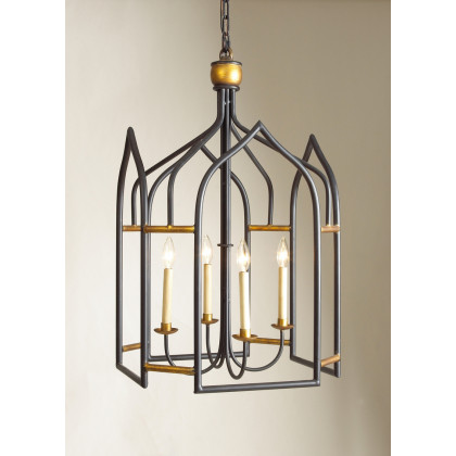 Chelsea House - Seville Lantern in Black/Gold