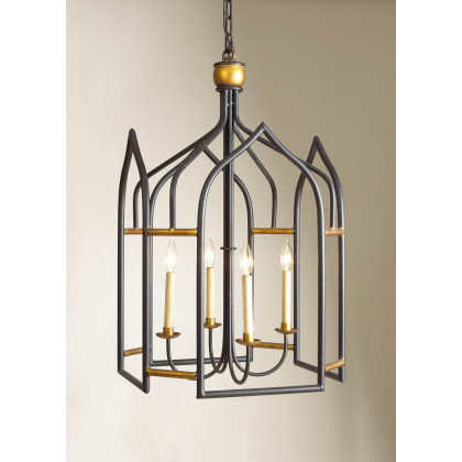 Chelsea House - Seville Lantern in Black/Gold