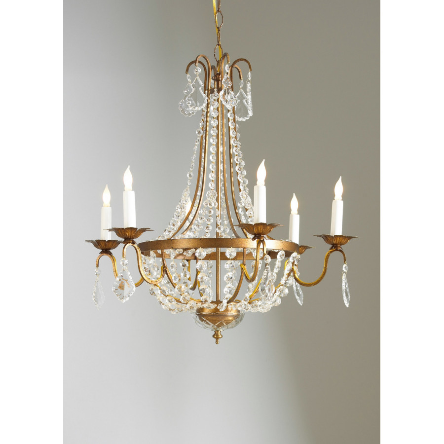Chelsea House - Empire Chandelier in Crystal Drops