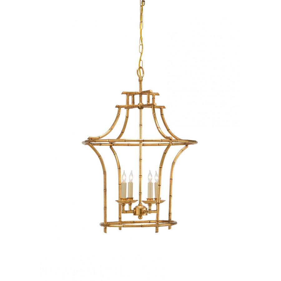 Chelsea House - Bamboo Chandelier in Antique Gold