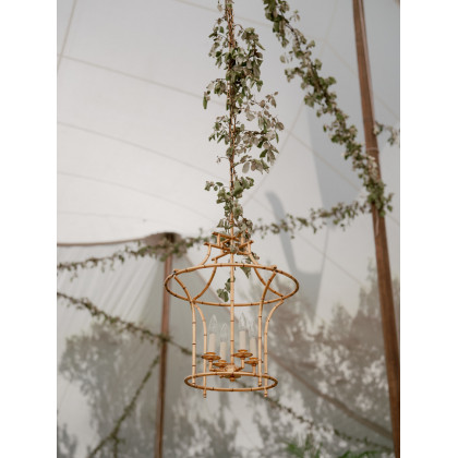 Chelsea House - Bamboo Chandelier in Antique Gold