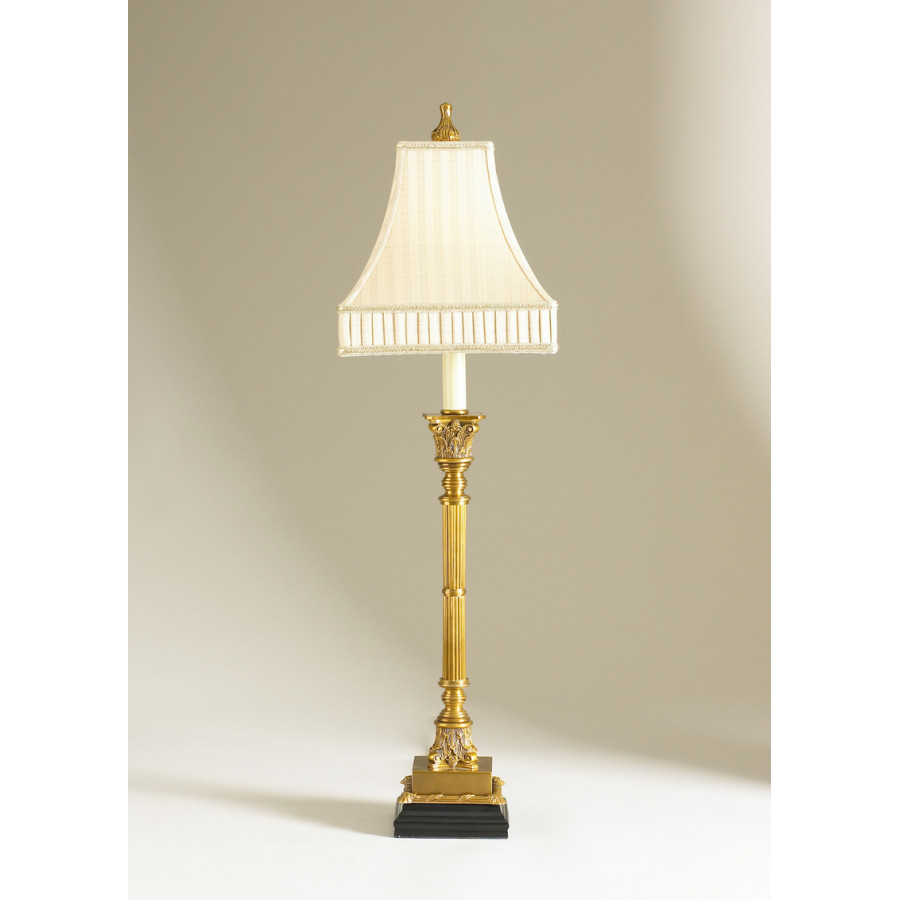Chelsea House - St Michel Console Lamp in Antique Brass/White