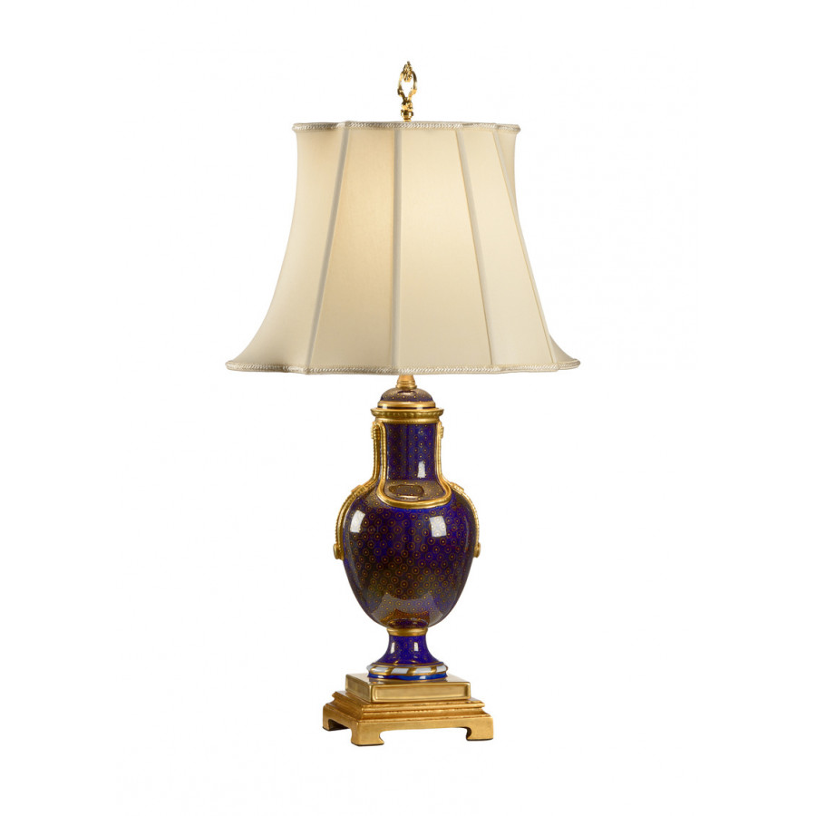 Chelsea House - Sloan Accent Lamp in Cobalt/Gold