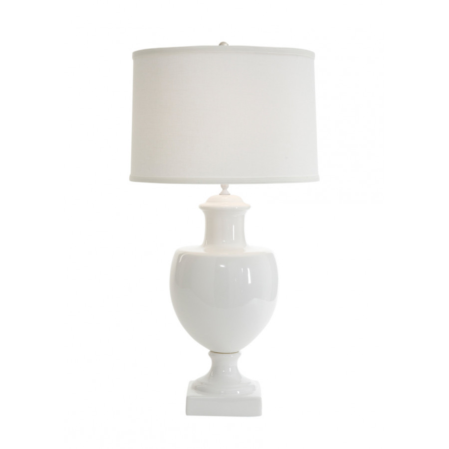 Chelsea House Greenwich Lamp - White, Ceramic
