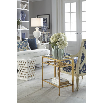 Chelsea House Greenwich Lamp - White, Ceramic