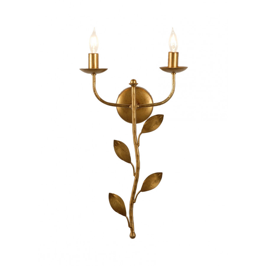 Chelsea House - Botanical Leaf Sconce in Antique Gold