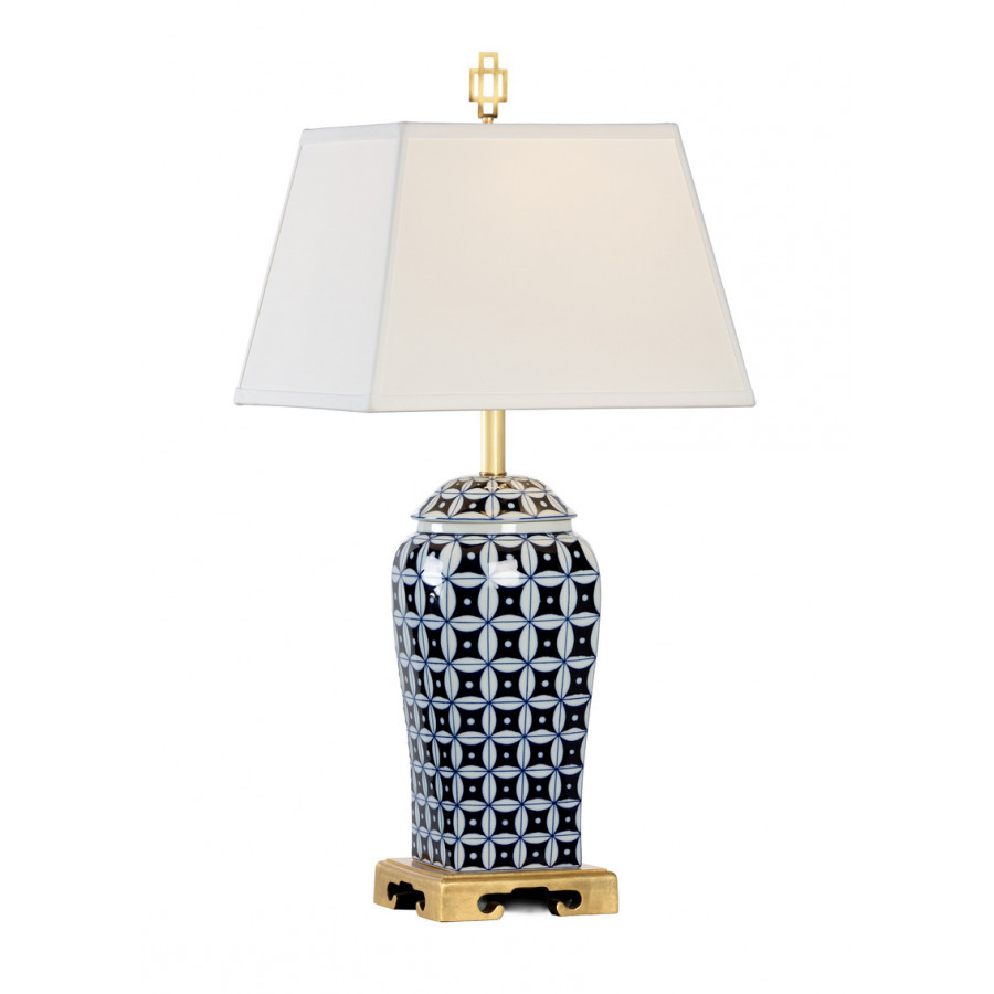 Chelsea House - Cain Porcelain Lamp in Blue/White