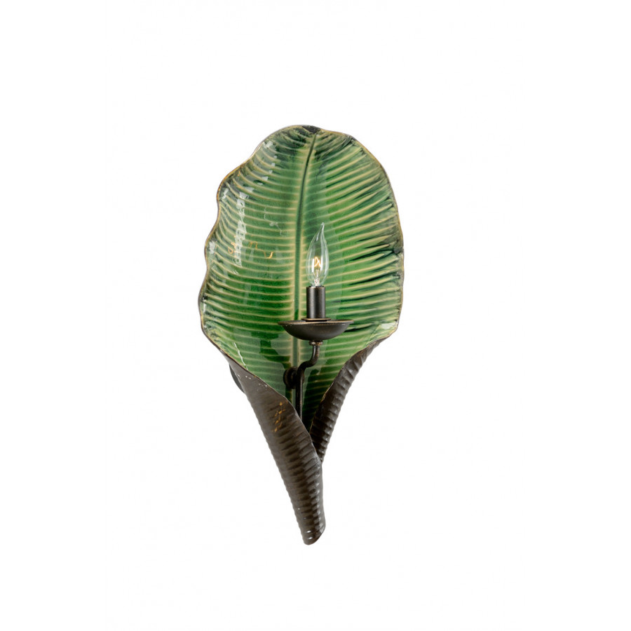 Chelsea House - Palm Leaf Sconce in Dark Green/Brown