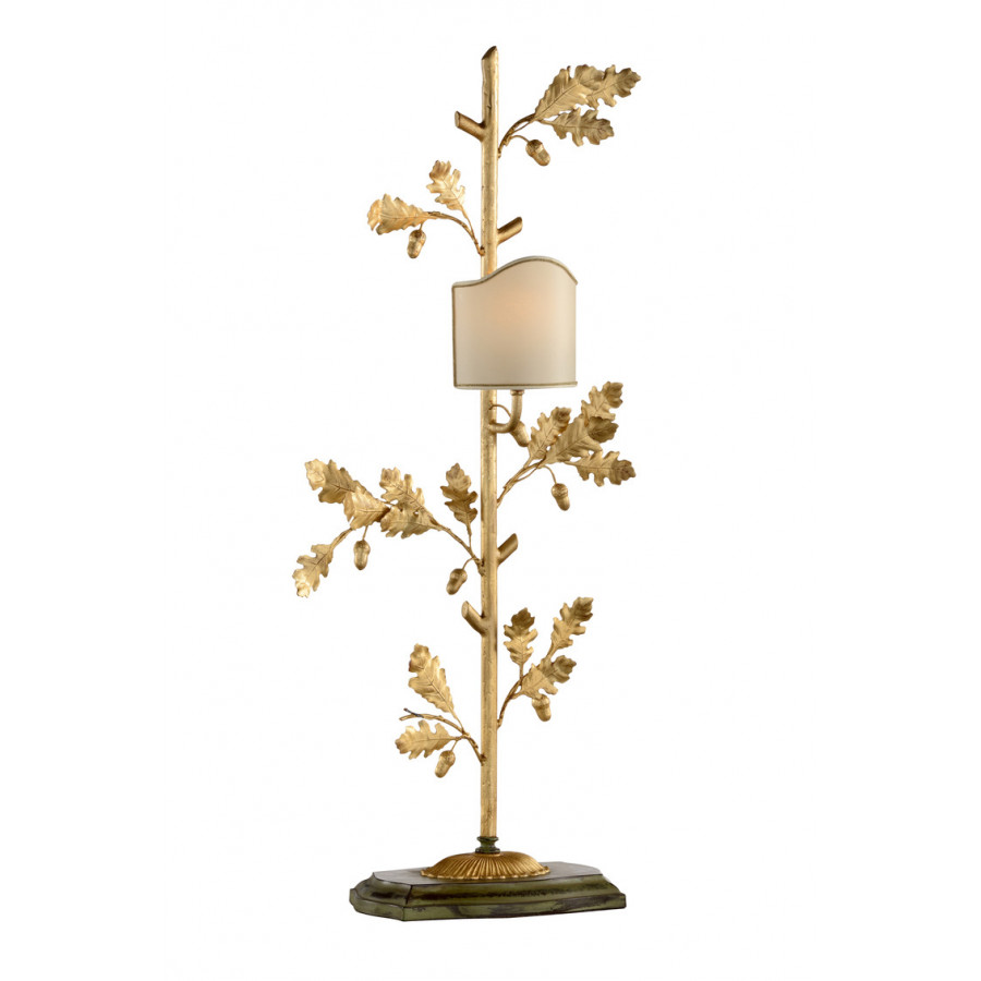 Chelsea House Oak Leaf Lamp - Gold Leaf, Right Facing
