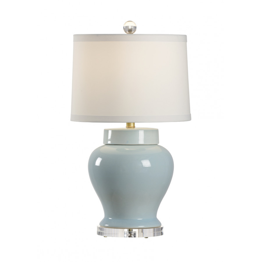 Chelsea House - Lumberton Vase Lamp in Blue