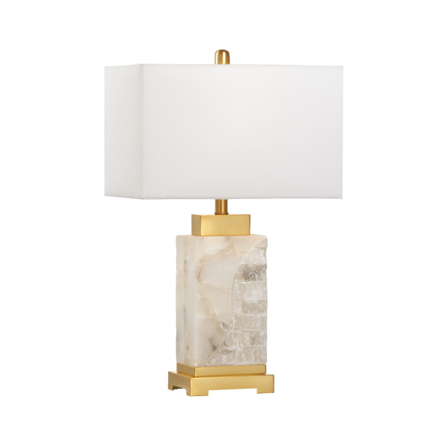 Chelsea House - Park Place Lamp in Natural White/Gold Leaf