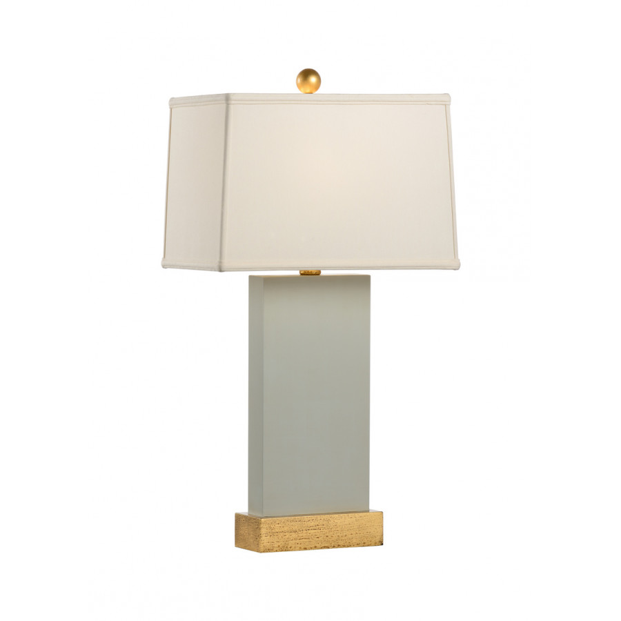 Chelsea House - Satterfield Lamp in Warm Gray/Gold