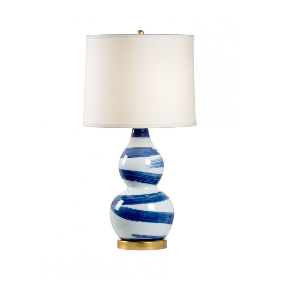 Chelsea House - Essex Lamp in Cobalt/White