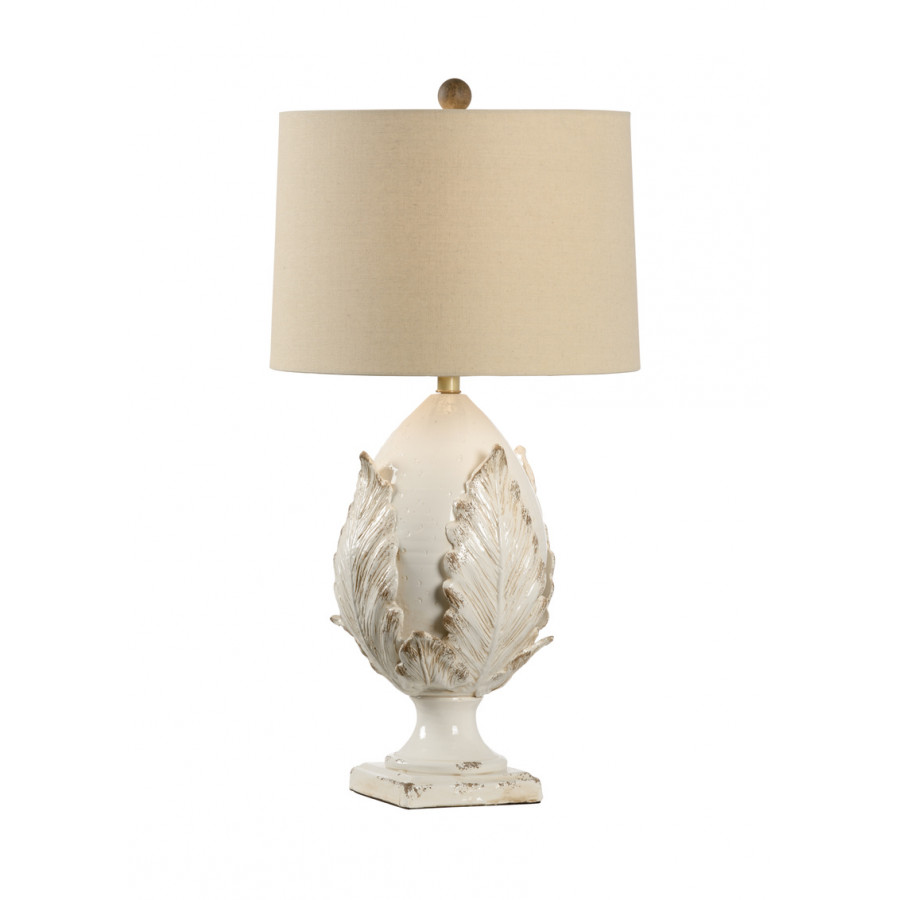 Chelsea House - Small Artichoke Lamp in Aged Cream