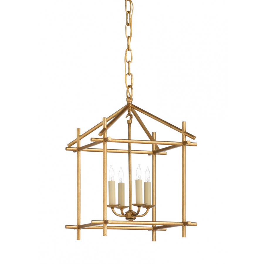 Chelsea House - Baton Lantern in Antique Gold Leaf