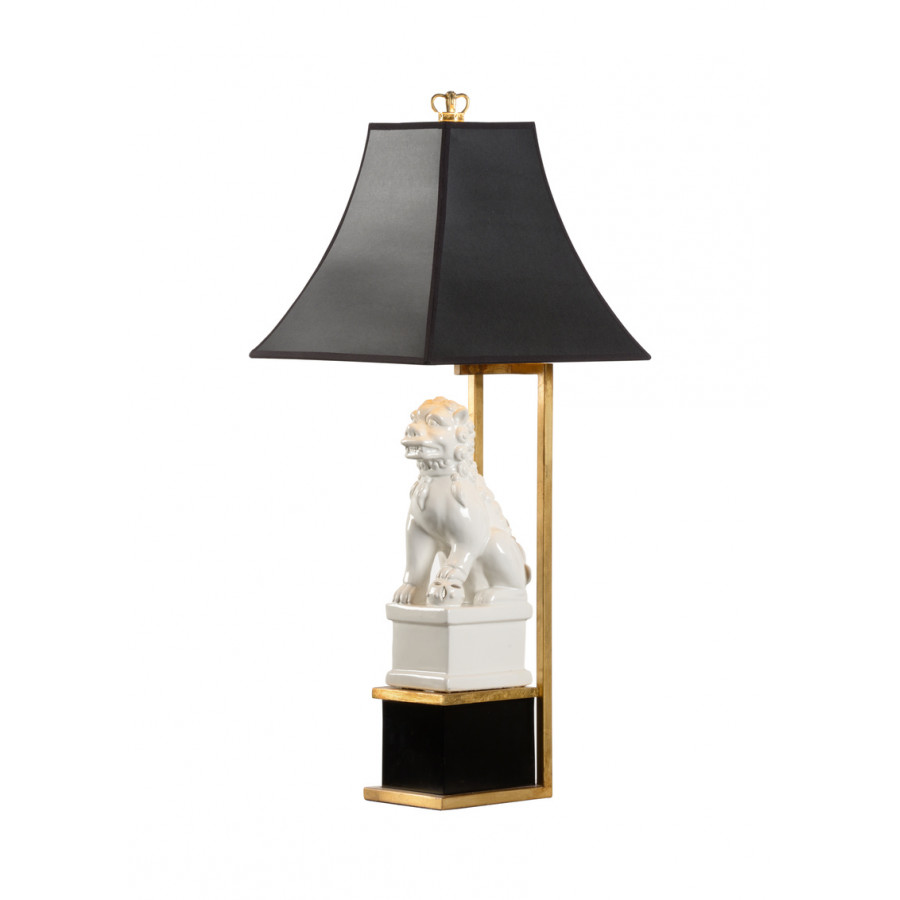 Chelsea House - Chinese Dog Lamp in Cream