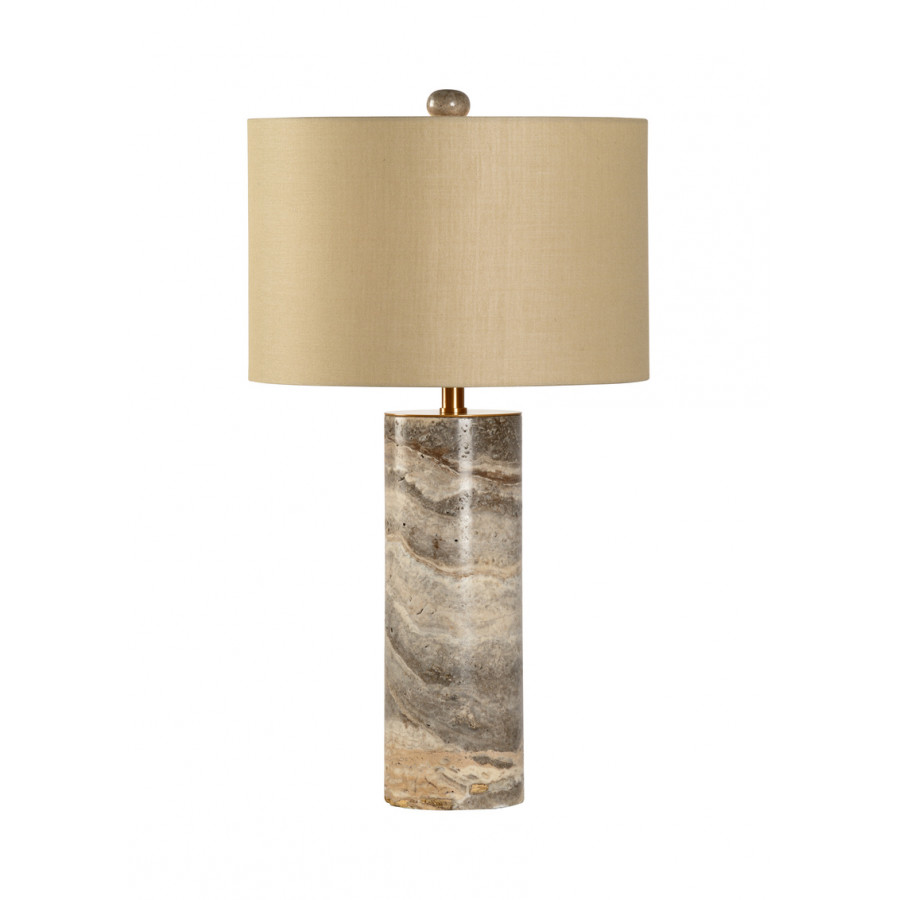 Chelsea House - Column Lamp in Gray, Marble