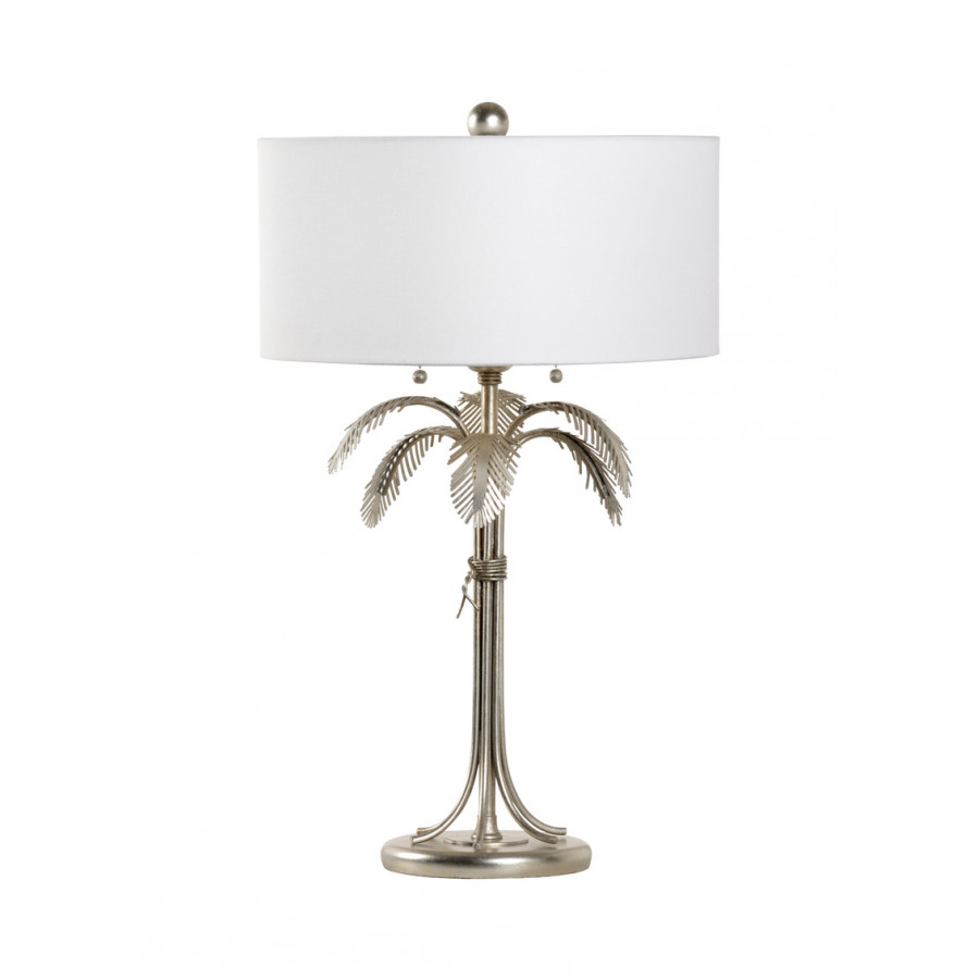 Chelsea House - Fine Palm Lamp in Antique Silver Leaf