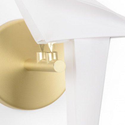 Chelsea House Origami Bird Sconce - Antique Brass/Cream, Right Facing