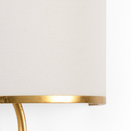Chelsea House - Double Palm Sconce in Antique Gold Leaf/White
