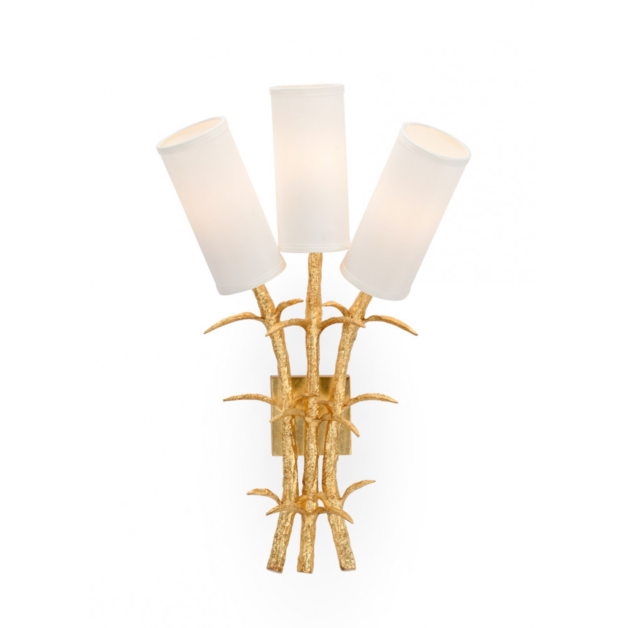 Chelsea House - Triple Dyers Sconce in Gold Leaf